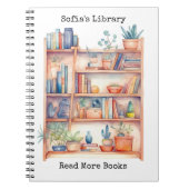 Carnet Personalized Library Watercolor Notebooks (Devant)