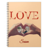 Carnet Personalized LOVE Acronym Photo (Devant)