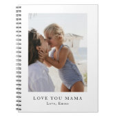 Carnet Personalized Love You Mama Photo | Custom (Devant)