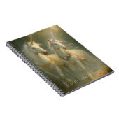 Carnet Personalized Magestic Unicorns forest sunrise (Côté Droit)