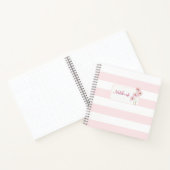 Carnet Personalized Minimalist Pink Floral Notebook (Intérieur)
