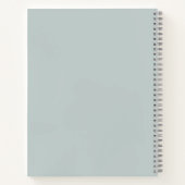 Carnet Personalized Modern Teal Nordic Damask (Dos)