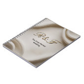 Carnet Personalized Monogram Suite | Luxe Linen Wedding (Côté gauche)