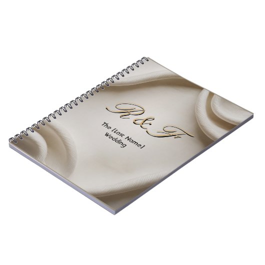 Carnet Personalized Monogram Suite | Luxe Linen Wedding (Côté gauche)