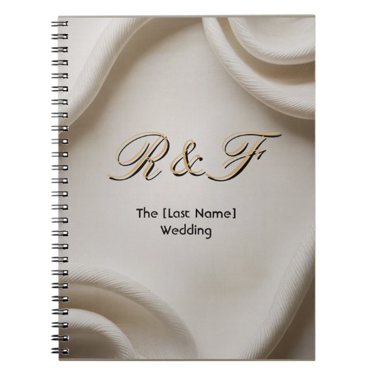 Carnet Personalized Monogram Suite | Luxe Linen Wedding (Devant)