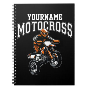Carnet Personalized Motocross Dirt Bike Rider Racing