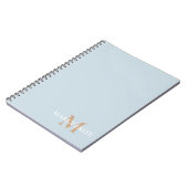 Carnet Personalized Name Monogram (Côté gauche)