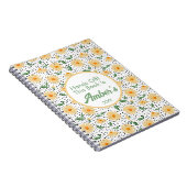 Carnet Personalized Notebook – Daisy design (Côté Droit)