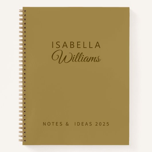 Carnet Personalized notebook Gold Professional Success (Devant)
