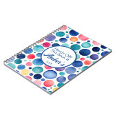 Carnet Personalized Notebook – Multicolor Circle Design – (Côté gauche)