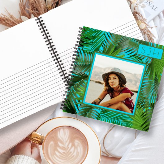 Carnet Personalized Notebook Sketch Pad Palm Fronds