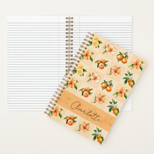 Carnet Personalized Orange Blossom & Tangerine (À l'intérieur)
