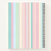 Carnet Personalized Pastel Candy Stripe Design (Dos)