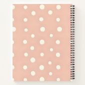 Carnet Personalized Pastel Cream Dots on Blush (Dos)