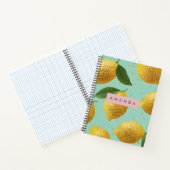 Carnet Personalized Pastel Glitter Lemon Style (Intérieur)