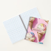 Carnet Personalized Pastel Ice Cream Cone with Sprinkles (Intérieur)