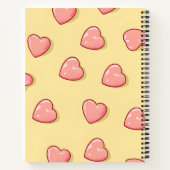 Carnet Personalized Pastel Pink Candy Heart  (Dos)