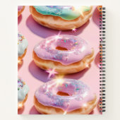 Carnet Personalized Pastel Pink Donut Sparkle (Dos)