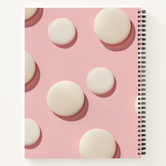 Carnet Personalized Pastel Pink with Cream Dot (Dos)