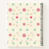 Carnet Personalized Pastel Polka Dot Style (Dos)
