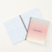 Carnet Personalized Pastel Warm Peach Blush Fade (Intérieur)