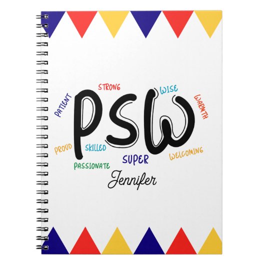 Carnet Personalized Personal Support Worker PSW (Devant)