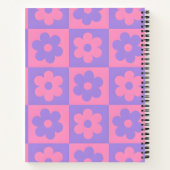 Carnet Personalized Pink and Purple Flower (Dos)