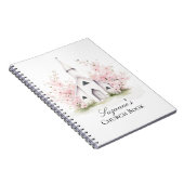 Carnet Personalized Pink Floral Church Book (Côté Droit)
