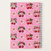 Carnet Personalized Pink Gingham Cherry Blossom (Verso)