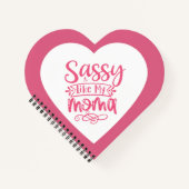 Carnet Personalized Pink heart Spiral Notebook (Devant)