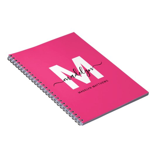 Carnet Personalized Pink Monogram (Côté Droit)