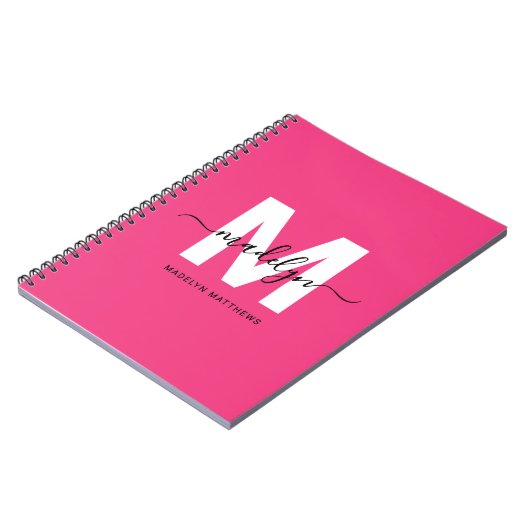Carnet Personalized Pink Monogram (Côté gauche)