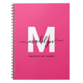 Carnet Personalized Pink Monogram (Devant)