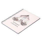 Carnet Personalized Pink Watercolor Church Book (Côté gauche)
