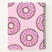 Carnet Personalized Playful Pastel Pink Donut  (Dos)