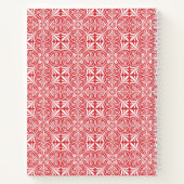 Carnet Personalized Poppy Red Floral Notebook   (Dos)