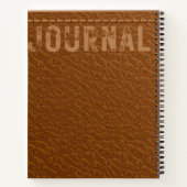 Carnet Personalized practitioner brown leather doctor (Dos)