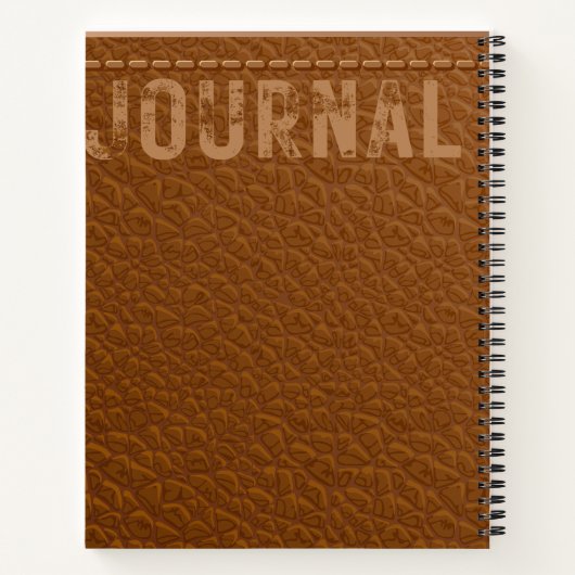 Carnet Personalized practitioner brown leather doctor (Dos)