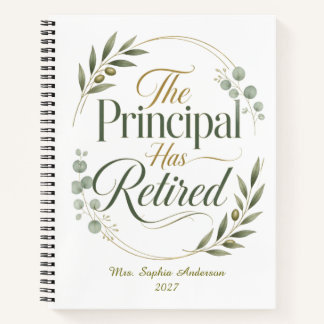Carnet Personalized Principal Retirement Gift
