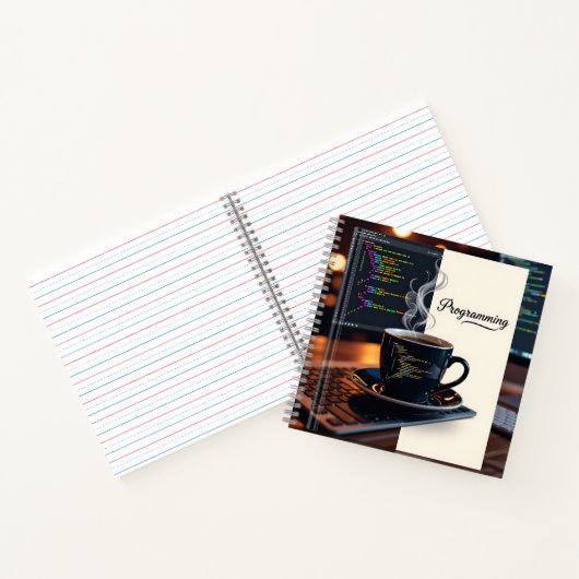 Carnet Personalized Programming Coffee Code Notebook  (Intérieur)