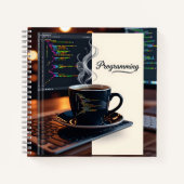 Carnet Personalized Programming Coffee Code Notebook  (Devant)