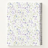 Carnet Personalized Purple Floral (Dos)