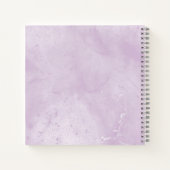 Carnet Personalized Purple Marble Notebook (Dos)
