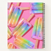 Carnet Personalized Rainbow Glitter Popsicle Dreamt (Dos)
