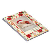 Carnet Personalized Retro Christmas Floral Stationery  (Côté Droit)