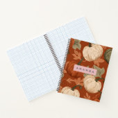 Carnet Personalized Rustic Autumn Pumpkin Harvest  (Intérieur)