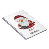 Carnet Personalized Santa notebook  (Côté Droit)