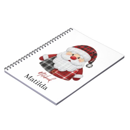 Carnet Personalized Santa notebook  (Côté gauche)