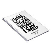 Carnet Personalized Sassy Workplace Humor (Côté Droit)