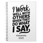 Carnet Personalized Sassy Workplace Humor (Devant)